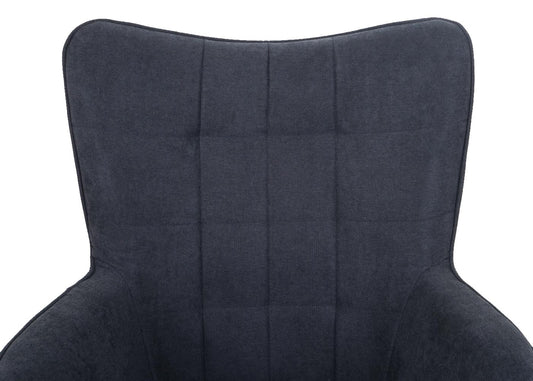Cosmo Casa - Schommelstoel - Relax - Textiel - Antraciet