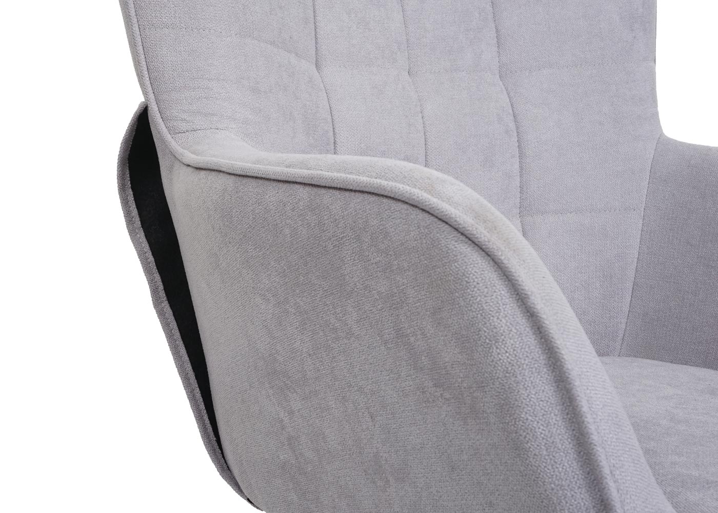 Cosmo Casa - Schommelstoel - Relax - Textiel - Grijs