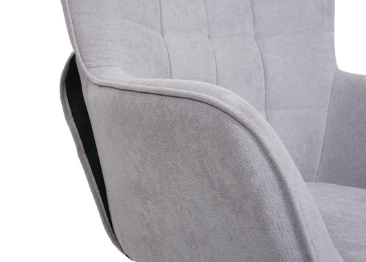 Cosmo Casa - Schommelstoel - Relax - Textiel - Grijs