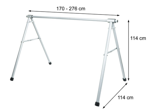 Cosmo Casa - Fietszadelstandaard - Ophangbeugel Fietsstandaard - Gepoedercoat Metaal - Zilver - 114×170×114 cm