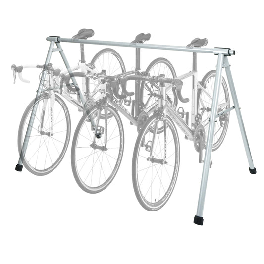 Cosmo Casa - Fietszadelstandaard - Ophangbeugel Fietsstandaard - Gepoedercoat Metaal - Zilver - 114×170×114 cm