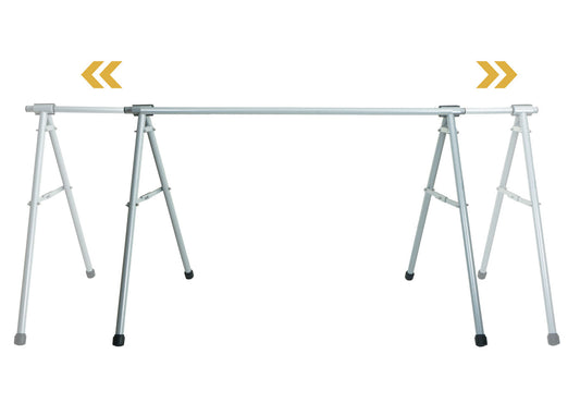 Cosmo Casa - Fietszadelstandaard - Ophangbeugel Fietsstandaard - Gepoedercoat Metaal - Zilver - 114×170×114 cm