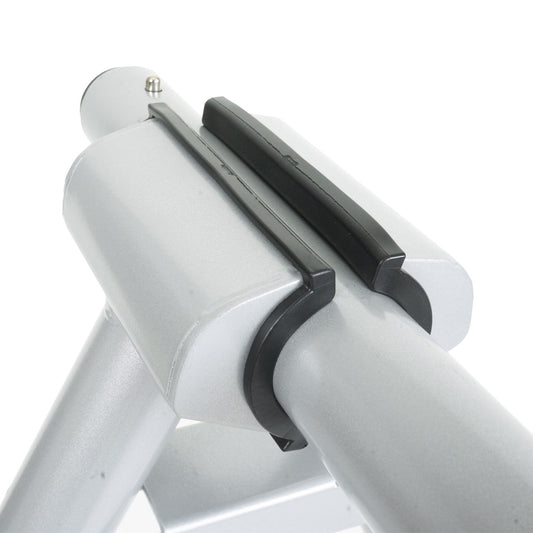 Cosmo Casa - Fietszadelstandaard - Ophangbeugel Fietsstandaard - Gepoedercoat Metaal - Zilver - 114×170×114 cm