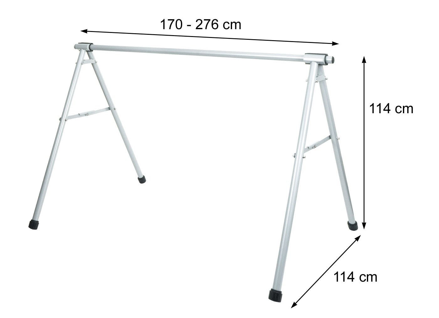 Cosmo Casa - Fietszadelstandaard - Ophangbeugel Fietsstandaard - Gepoedercoat Metaal - Zwart - 114×170×114 cm