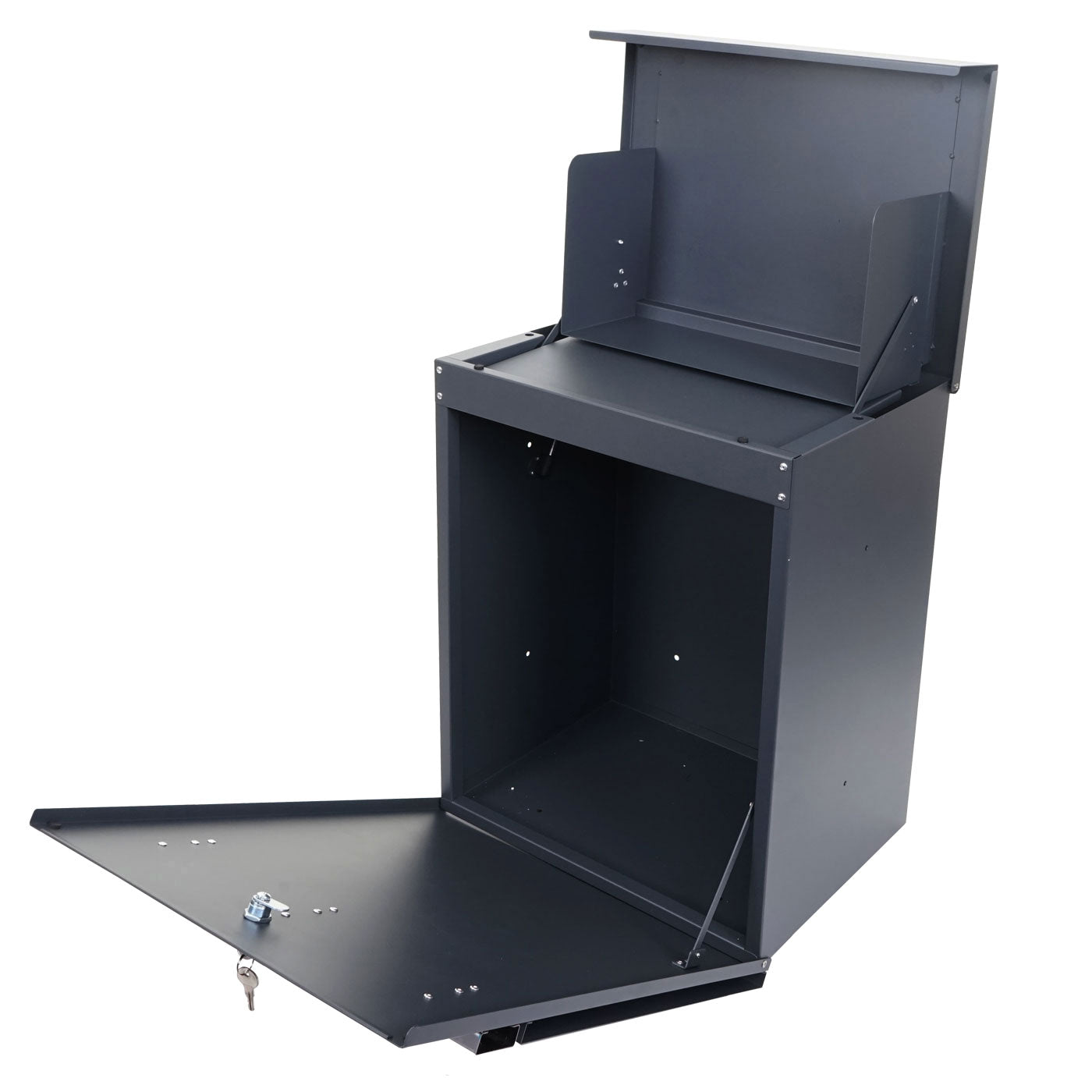 Cosmo Casa - Pakketbus - Brievenbus - Metaal & Houtlook - Antraciet