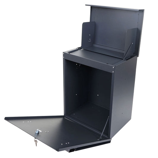 Cosmo Casa - Pakketbus - Brievenbus - Metaal & Houtlook - Antraciet