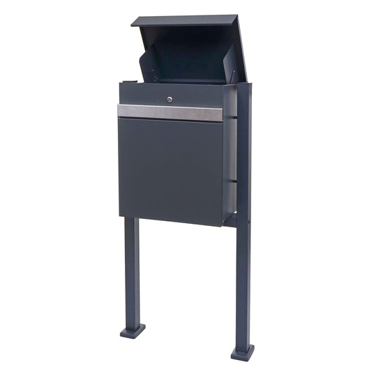 Cosmo Casa - Pakketdoos - Staand - RVS - Antraciet