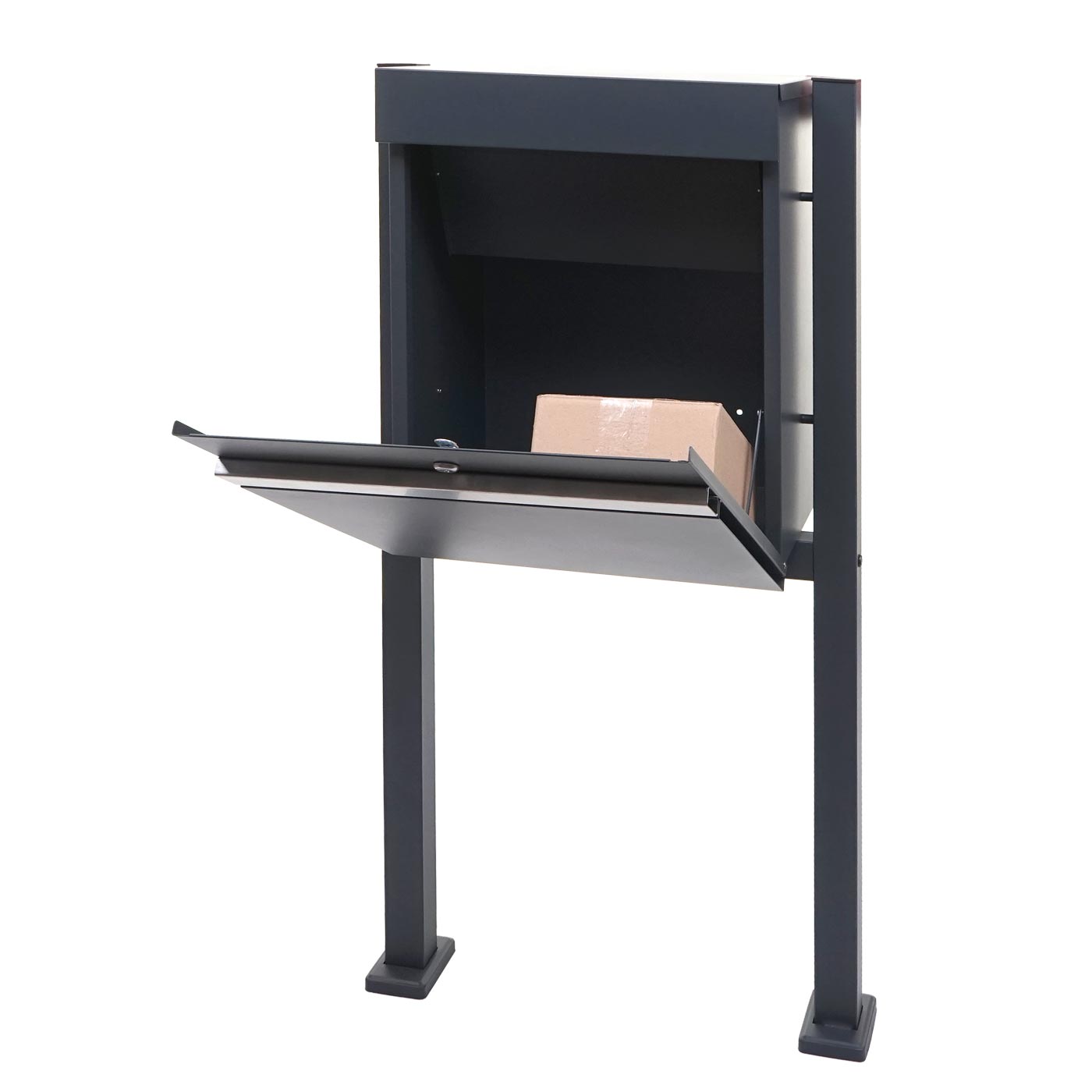 Cosmo Casa - Pakketdoos - Staand - RVS - Antraciet