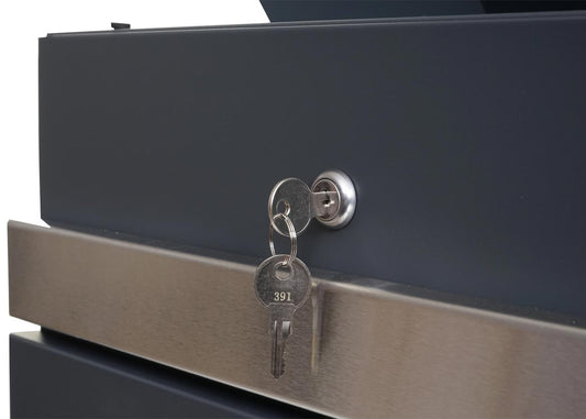 Cosmo Casa - Pakketdoos - Staand - RVS - Antraciet