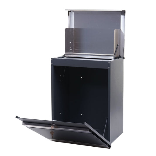 Cosmo Casa - Pakketbus - Brievenbus - RVS - Antraciet