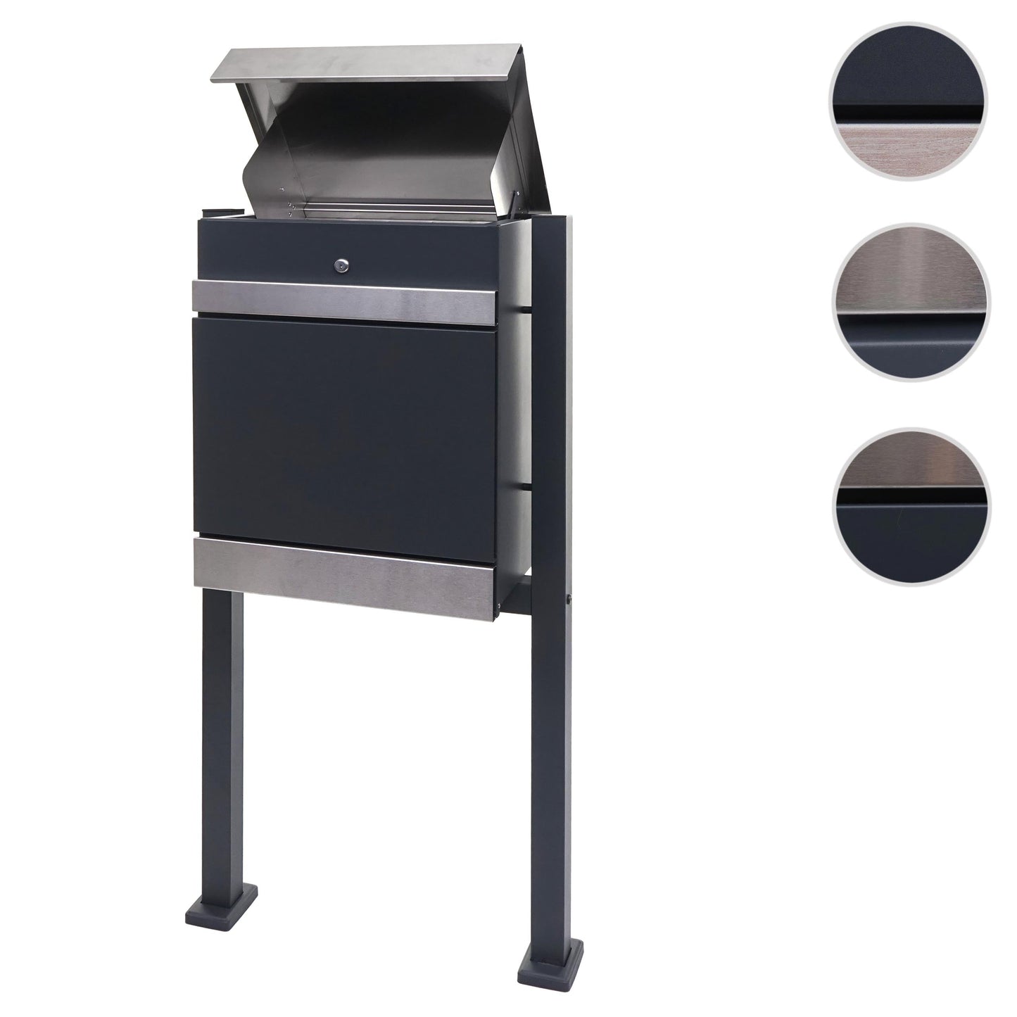 Cosmo Casa - Pakketbus - Staand - RVS - Antraciet