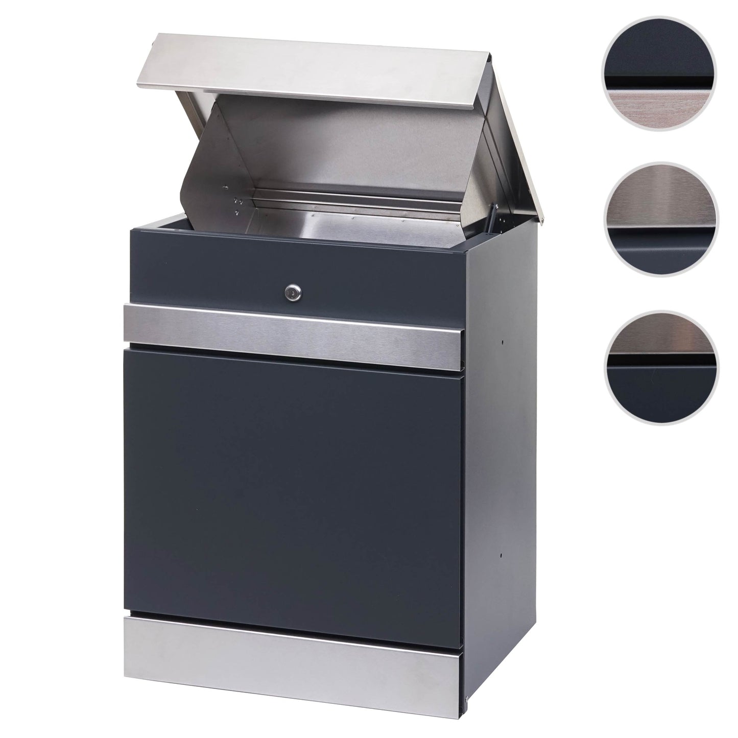 Cosmo Casa - Pakketbus - Brievenbus - RVS - Antraciet