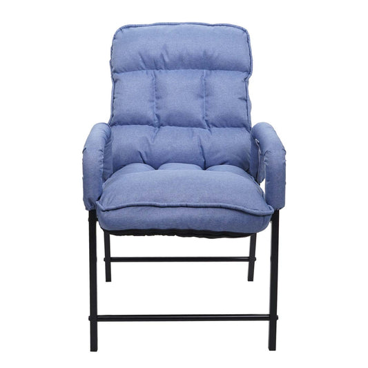 Cosmo Casa - Eetkamerstoel - Verstelbaar - Textiel - Blauw