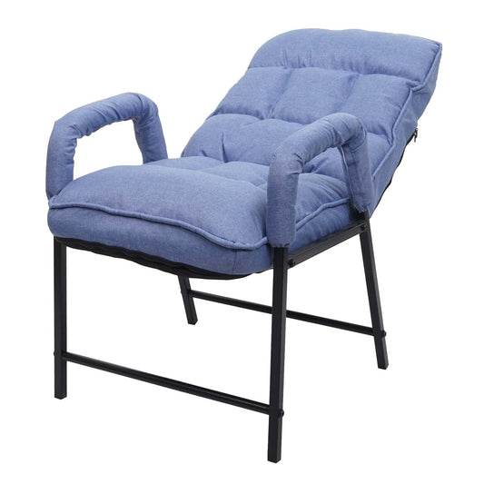 Cosmo Casa - Eetkamerstoel - Verstelbaar - Textiel - Blauw