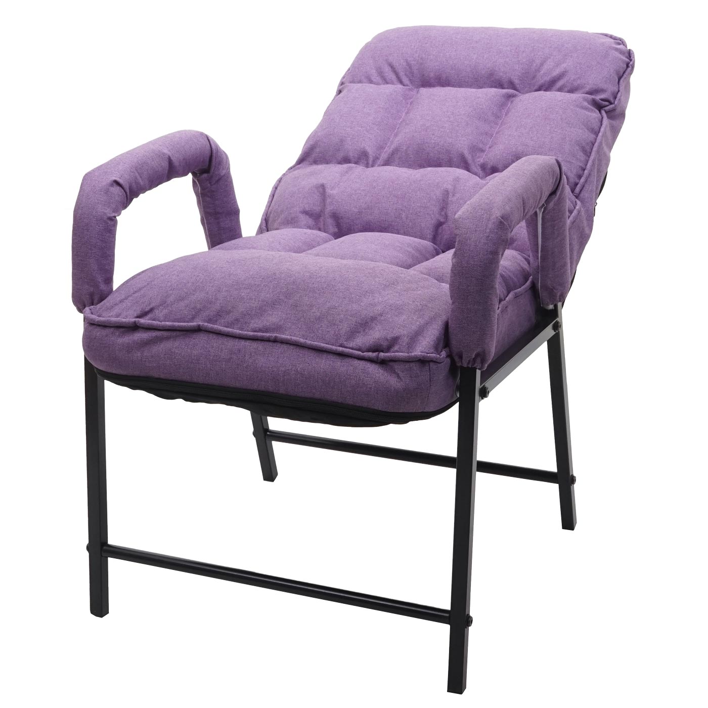 Cosmo Casa - Eetkamerstoel - Verstelbaar - Textiel - Paars-Lila