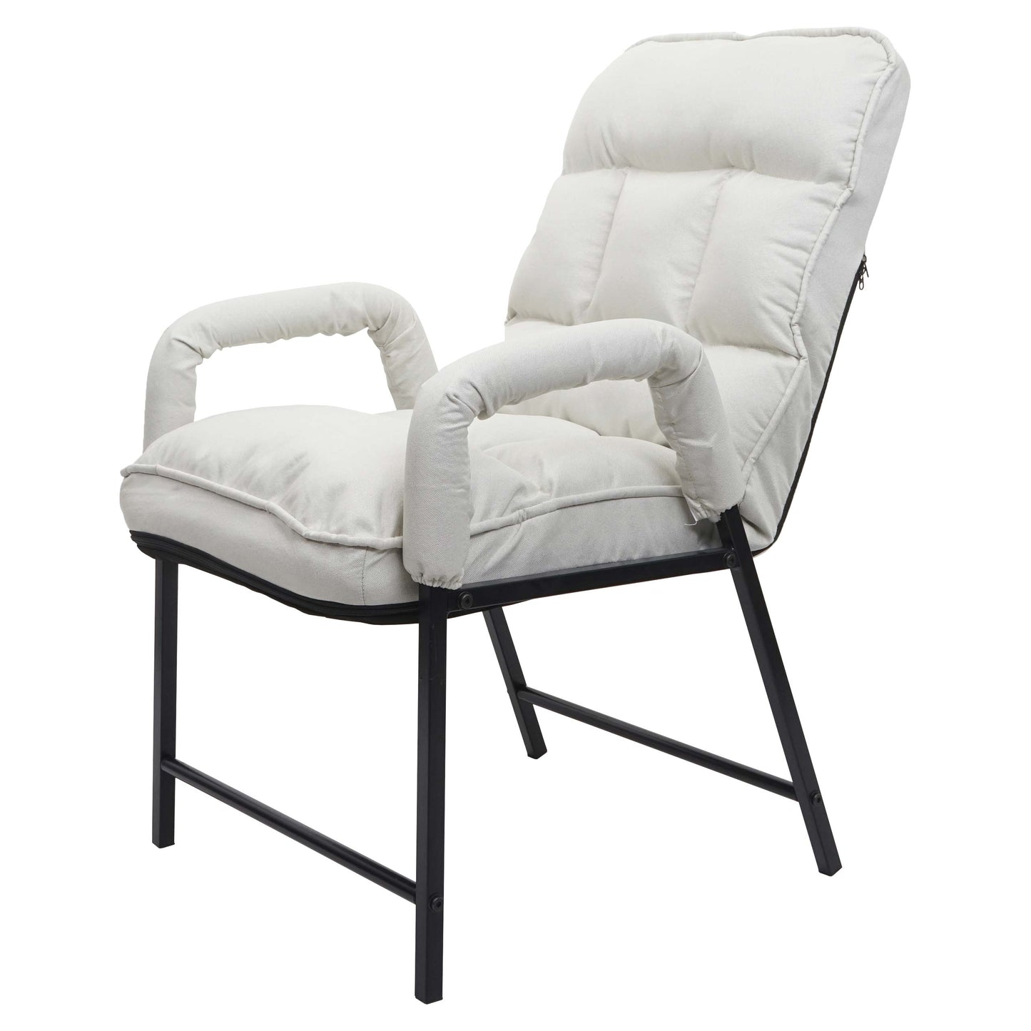 Cosmo Casa - Eetkamerstoel - Verstelbaar - Textiel - Crème-Beige