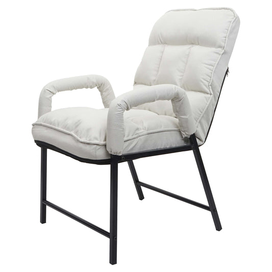 Cosmo Casa - Eetkamerstoel - Verstelbaar - Textiel - Crème-Beige