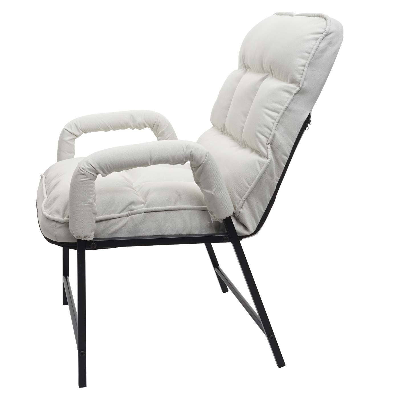 Cosmo Casa - Eetkamerstoel - Verstelbaar - Textiel - Crème-Beige