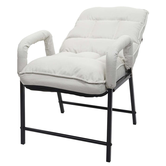 Cosmo Casa - Eetkamerstoel - Verstelbaar - Textiel - Crème-Beige