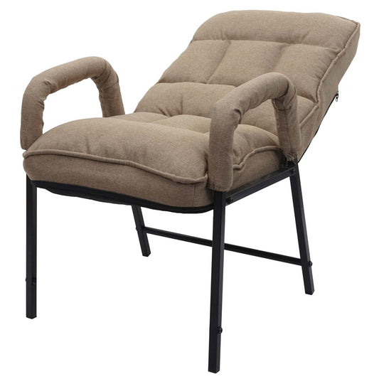 Cosmo Casa - Eetkamerstoel - Verstelbaar - Textiel - Lichtbruin