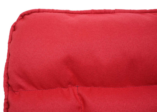 Cosmo Casa - Eetkamerstoel - Verstelbare rugleuning - Metaal & Textiel - Rood