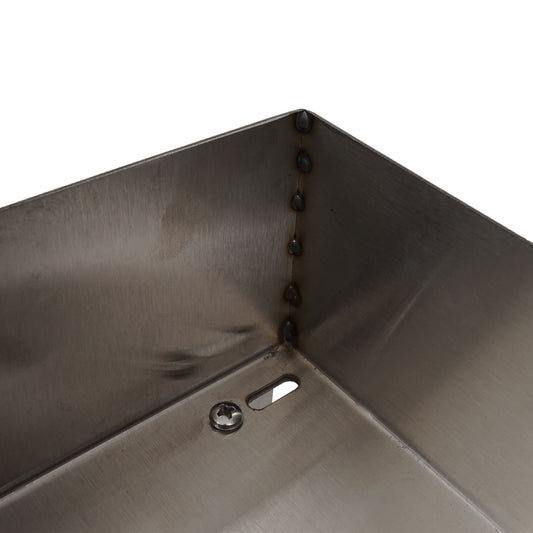 Cosmo Casa - Robotmaaiergarage met Plantenbak - Dakopvang - Metaal (RVS) - Natuurlijke Look