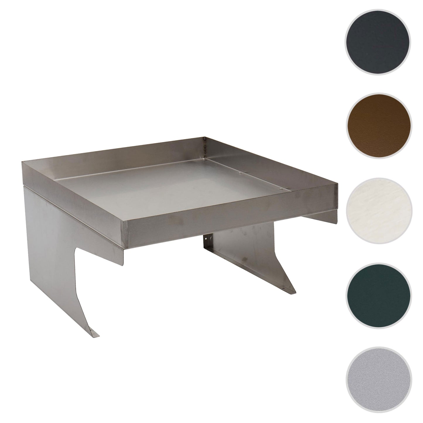 Cosmo Casa - Robotmaaiergarage met Plantenbak - Dakopvang - Metaal (RVS) - Natuurlijke Look