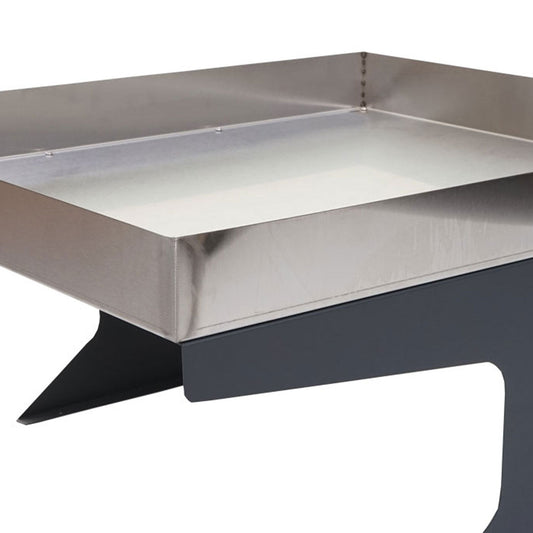 Cosmo Casa - Robotmaaiergarage met Plantenbak - Dakopvang - Metaal (RVS) - Antraciet