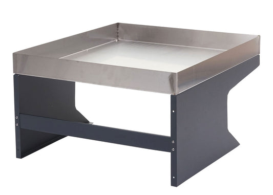 Cosmo Casa - Robotmaaiergarage met Plantenbak - Dakopvang - Metaal (RVS) - Antraciet