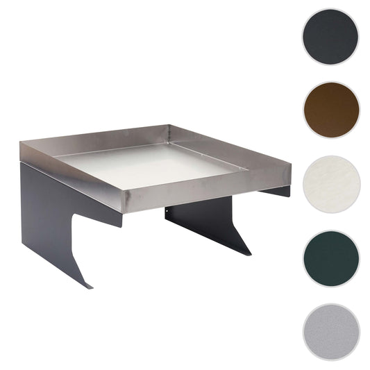 Cosmo Casa - Robotmaaiergarage met Plantenbak - Dakopvang - Metaal (RVS) - Antraciet