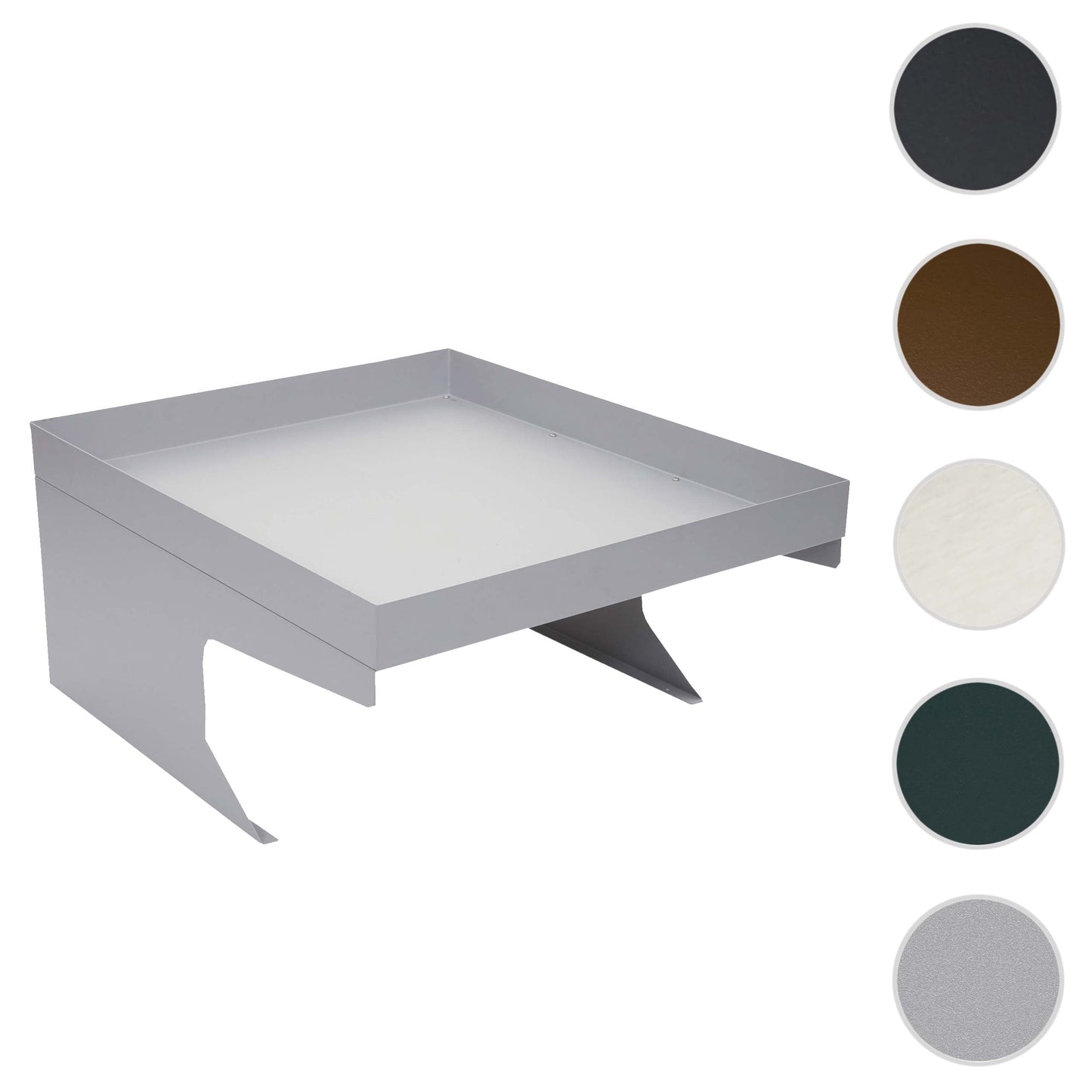 Cosmo Casa - Robotmaaiergarage met Plantenbak - Dakopvang - Metaal - Grijs