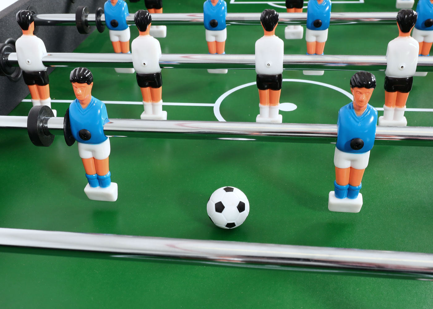 Cosmo Casa - Tafelvoetbaltafel - Opvouwbaar - Metaal & Kunststof - Zwart - 84×121×105 cm