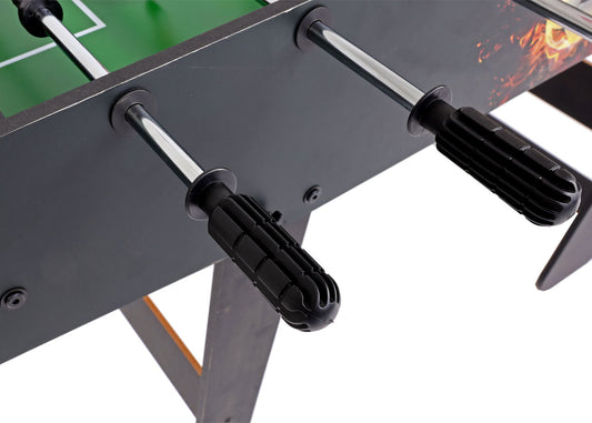 Cosmo Casa - Tafelvoetbaltafel - Opvouwbaar - Metaal & Kunststof - Zwart - 84×121×105 cm