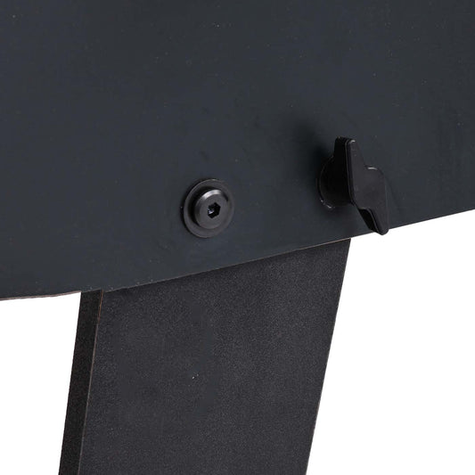Cosmo Casa - Tafelvoetbaltafel - Opvouwbaar - Metaal & Kunststof - Zwart - 84×121×105 cm