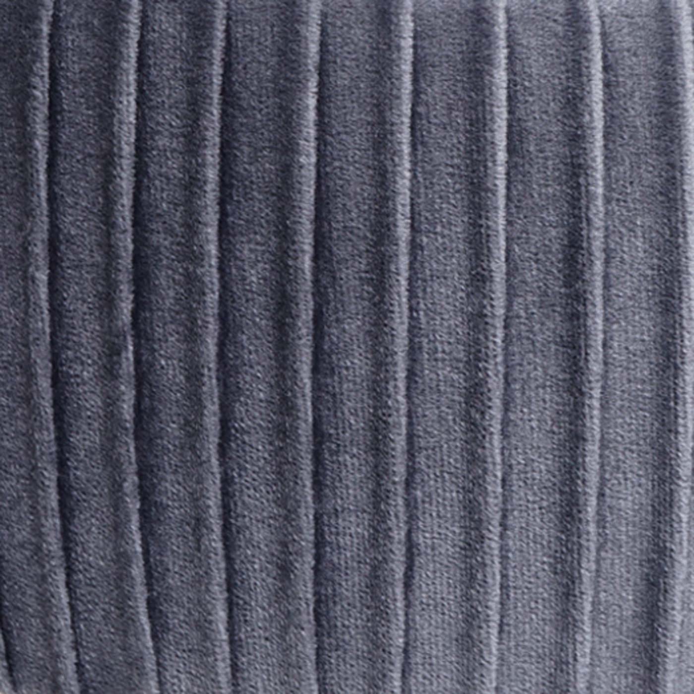 Cosmo Casa - Kruk met Opbergvak - 33 cm - Fluwelen Look & Metalen Frame - Lichtgrijs & Zwart