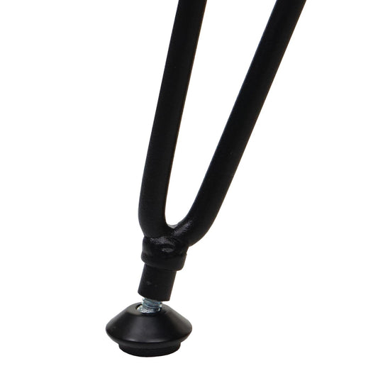 Cosmo Casa - Kruk met Opbergvak - 33 cm - Fluwelen Look & Metalen Frame - Groen & Zwart