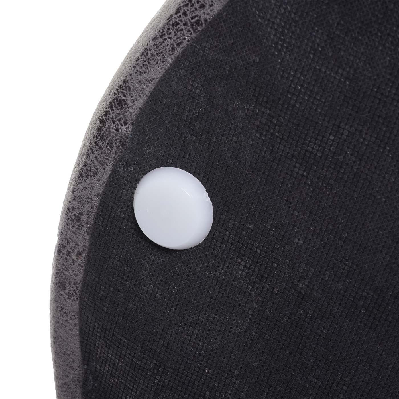 Cosmo Casa - Set van 2 Krukken en Bijzettafel - Salontafelkruk - MDF & Metaal - Kunstleer - Zwart