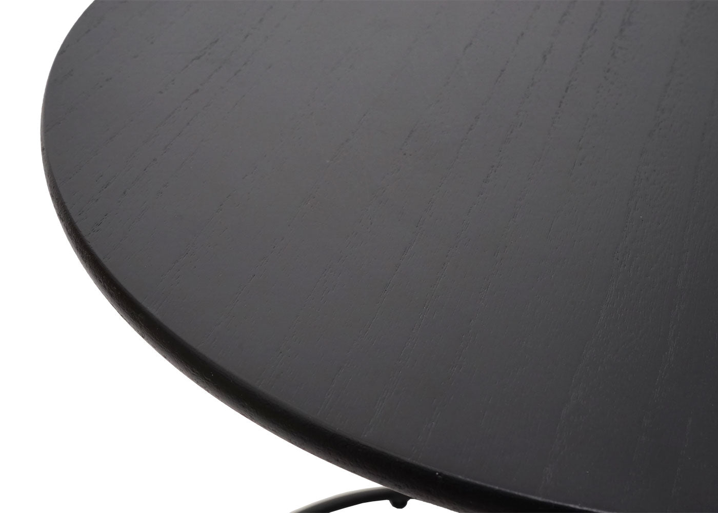 Cosmo Casa - Set van 2 Krukken en Bijzettafel - Salontafelkruk - MDF & Metaal - Kunstleer - Zwart