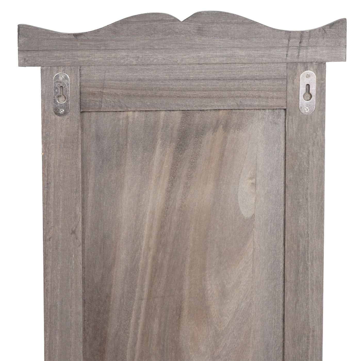 Cosmo Casa - Set van 2 Wandkapstokken - Paneel met Wandhaken - Hout - Grijsbruin - 109×28×4 cm - Shabby Look