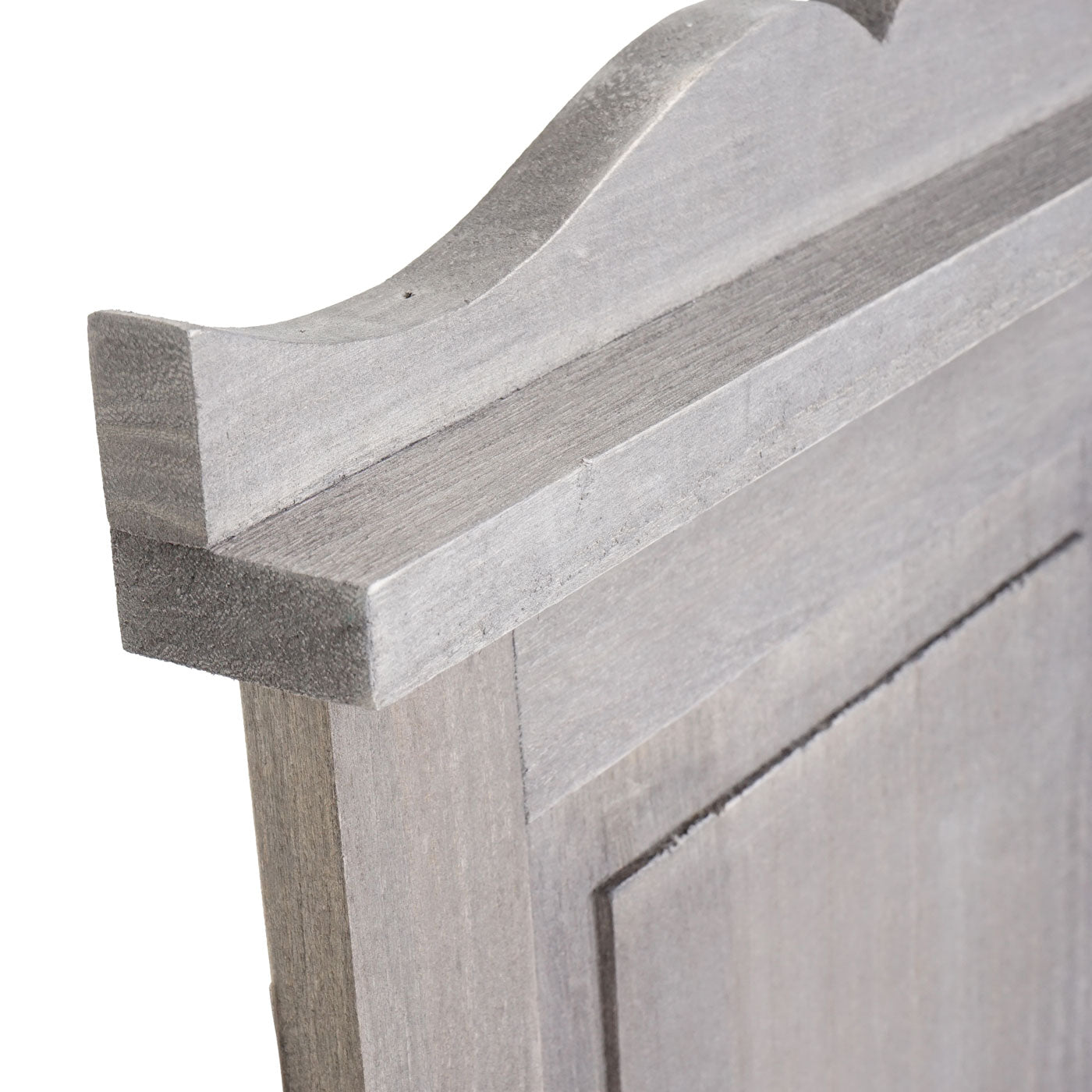 Cosmo Casa - Set van 2 Wandkapstokken - Paneel met Wandhaken - Hout - Grijsbruin - 109×28×4 cm - Shabby Look