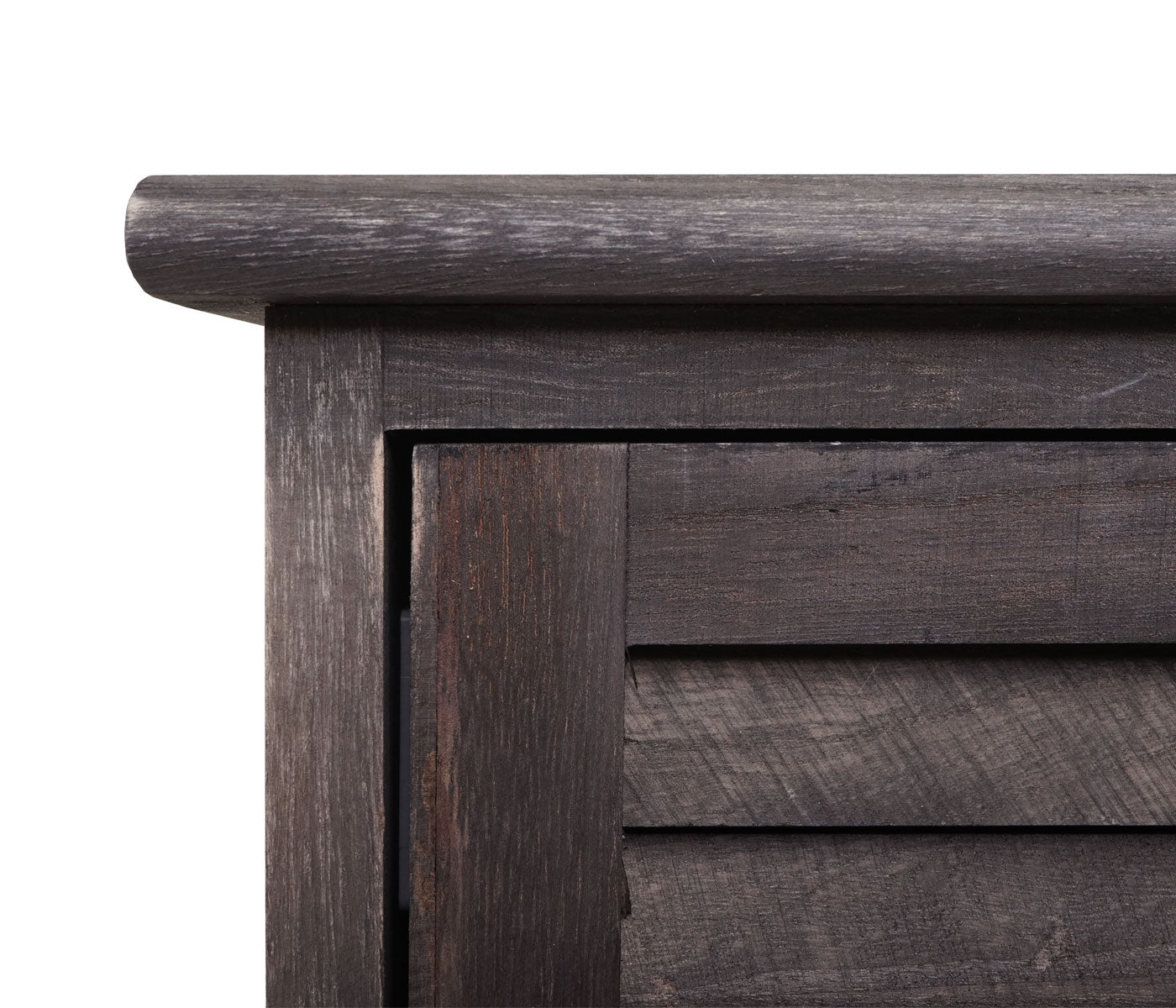 Cosmo Casa - Badkamerladekast - Badkamerplank - Massief Hout - Shabby Look - Grijsbruin