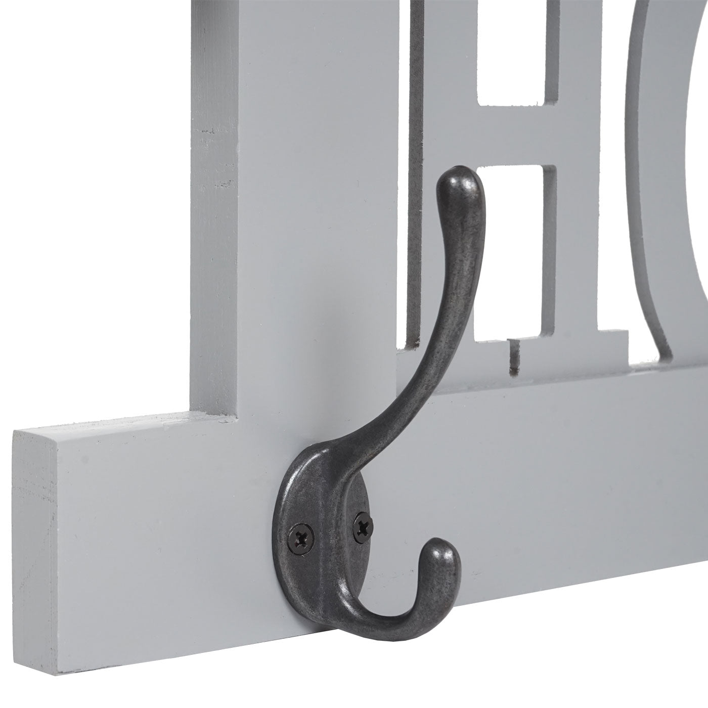 Cosmo Casa - Set van 2 Wandkasten - Kledingkastpaneel - Shabby Look Vintage - Grijsblauw