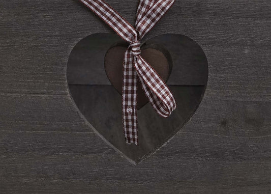 Cosmo Casa - Forli Ladekast - 4 Lades met Hartjes - Shabby Look - Vintage Grijsbruin