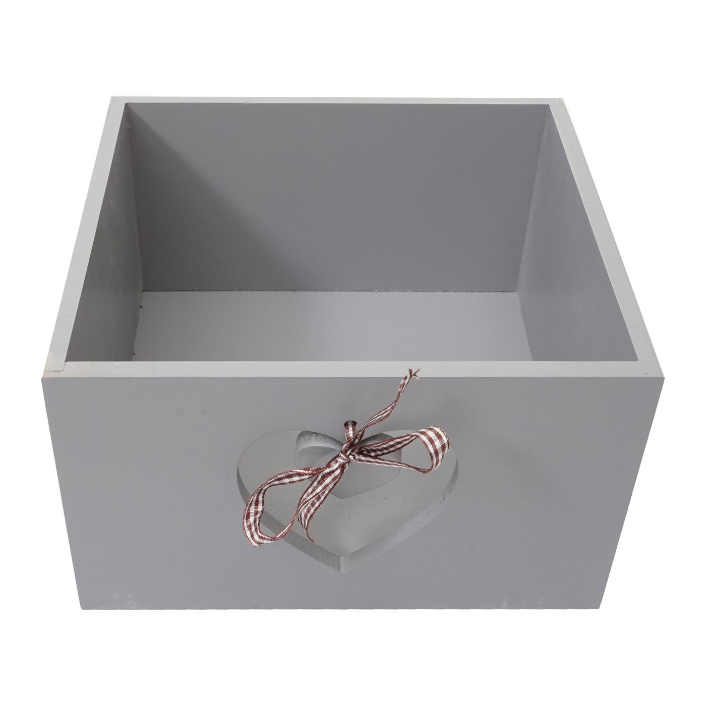 Cosmo Casa - Forli Ladekast - 4 Lades met Hartjes - Shabby Look - Vintage Grijsblauw