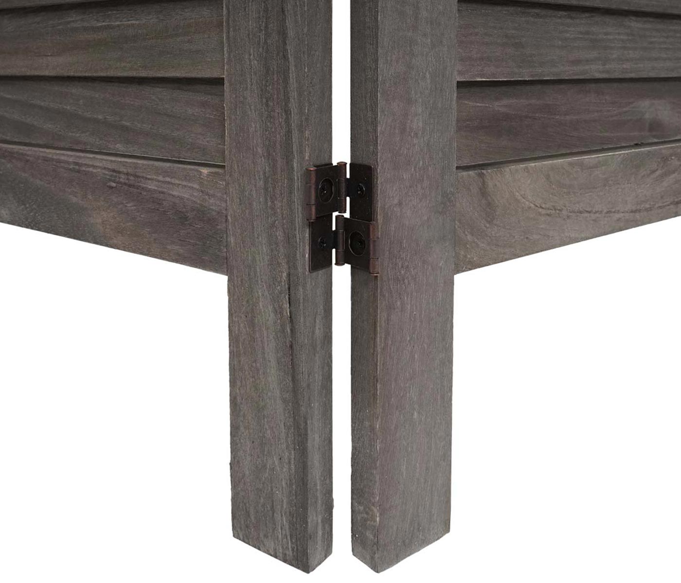 Cosmo Casa - Privacy Scherm - Shabby Look Roomdivider - Hout - Grijsbruin