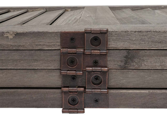 Cosmo Casa - Privacy Scherm - Shabby Look Roomdivider - Hout - Grijsbruin