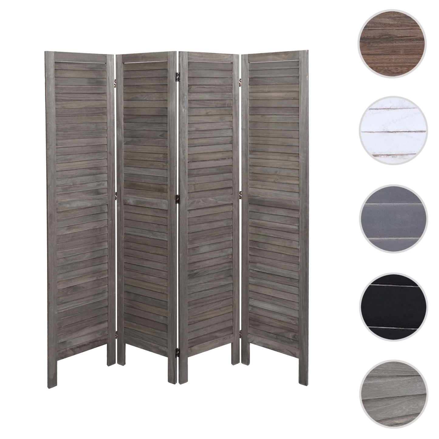Cosmo Casa - Privacy Scherm - Shabby Look Roomdivider - Hout - Grijsbruin