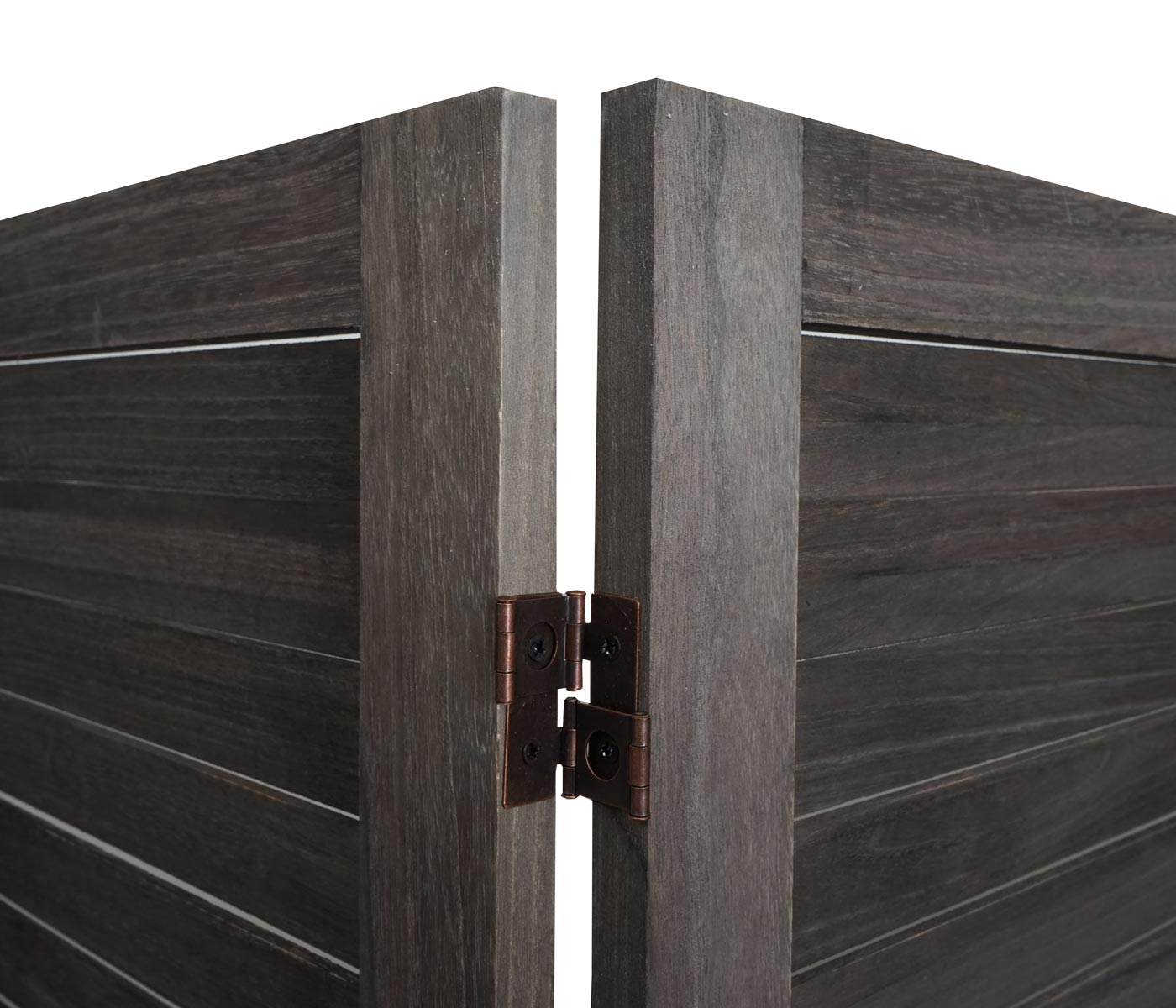 Cosmo Casa - Privacy Scherm - Shabby Look Roomdivider - Hout - Grijsbruin