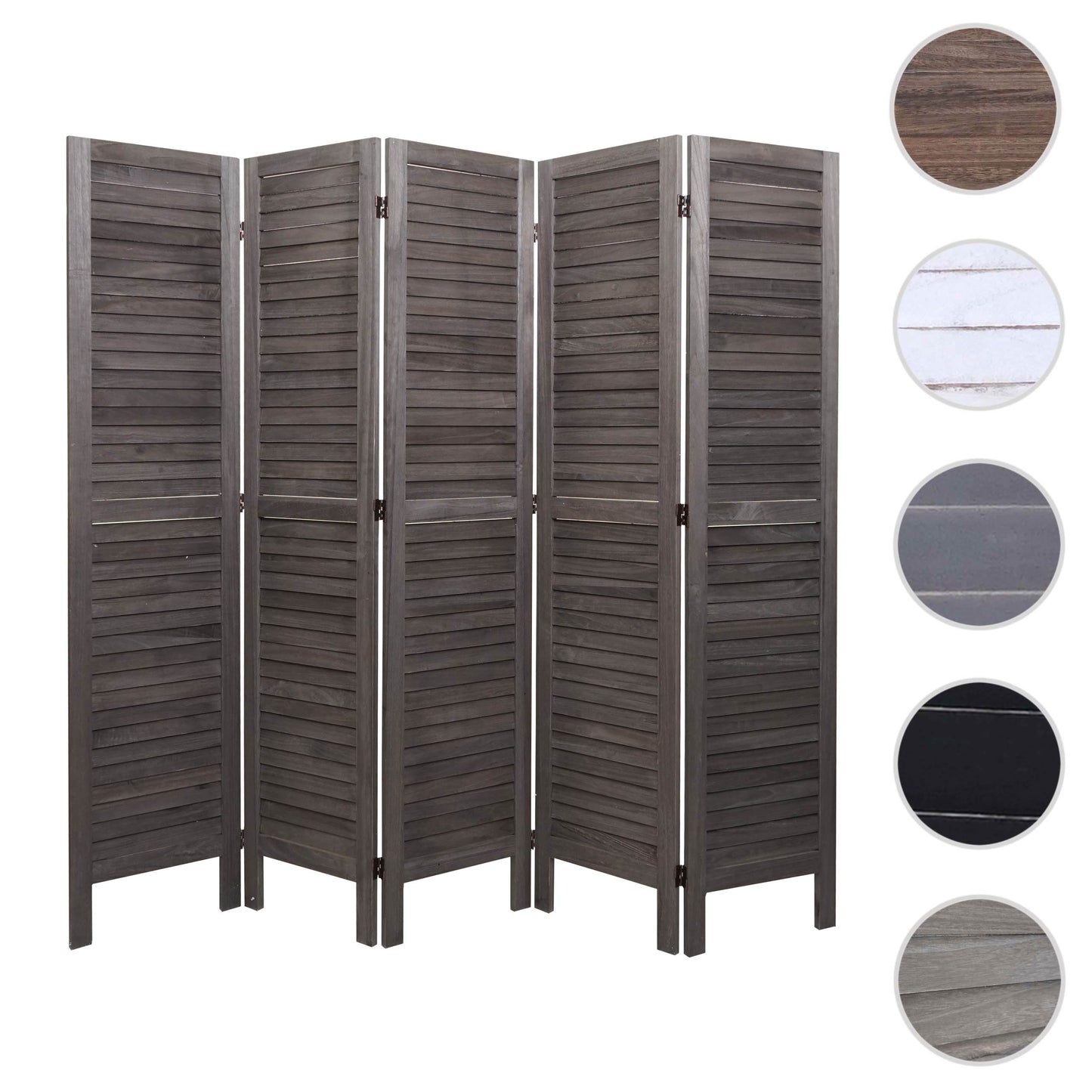 Cosmo Casa - Privacy Scherm - Shabby Look Roomdivider - Hout - Grijsbruin