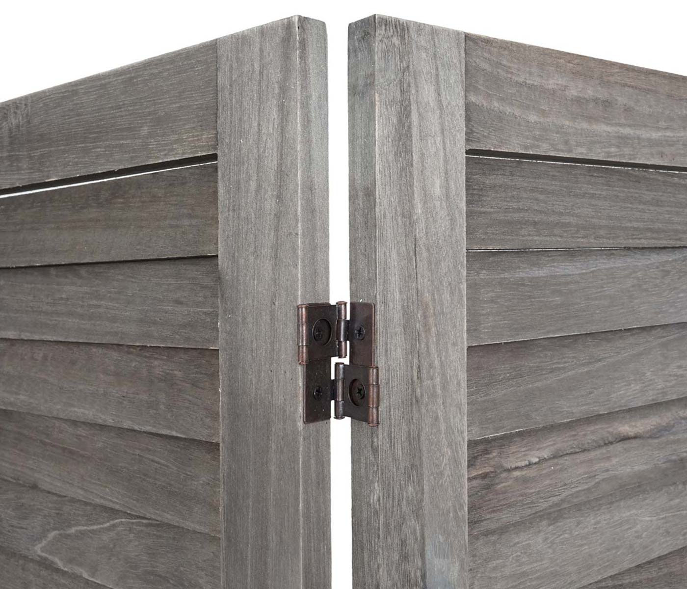 Cosmo Casa - Privacy Scherm - Shabby Look Roomdivider - Hout - Grijsbruin